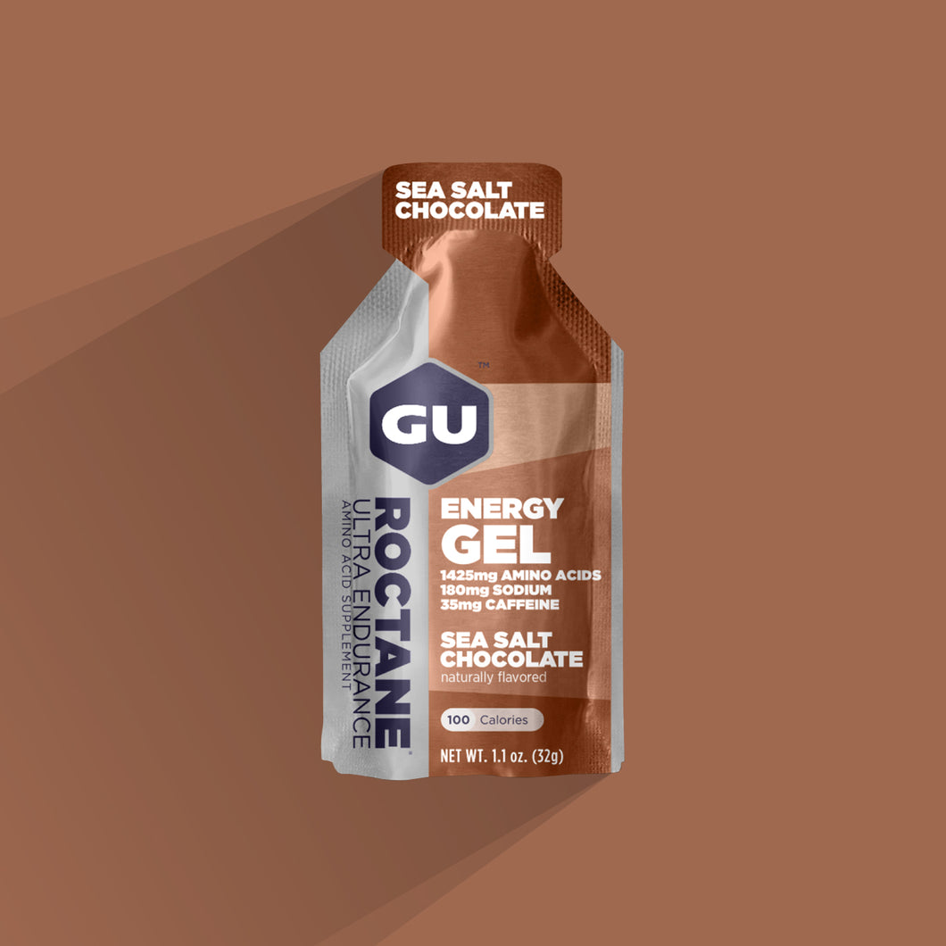 GEL - GU Roctacne Cholocate con  Sal de Mar  - Con Cafeína