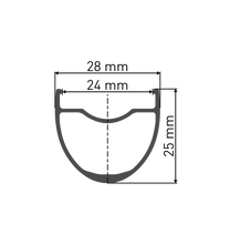 Cargar imagen en el visor de la galería, Aro - DT Swiss G540 700x24 mm DB 28h Gravel
